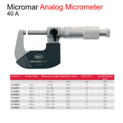 Micrometer 40 A